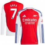 Günstige Fußballtrikots Arsenal Saka 7 Heimtrikot 2024-25 Langarm